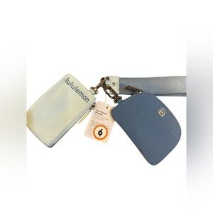 Lululemon Dual Pouch, Powder Blue + Utility Powder Blue (Discontinued Colorway)